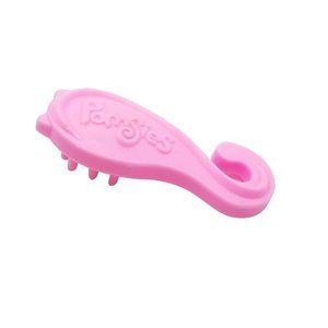 Pomsies Brush for Interactive Cat Wearable Pom-Pom Pet Plush Hair Comb Pink